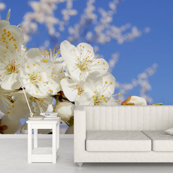 Fototapet Blommande träd