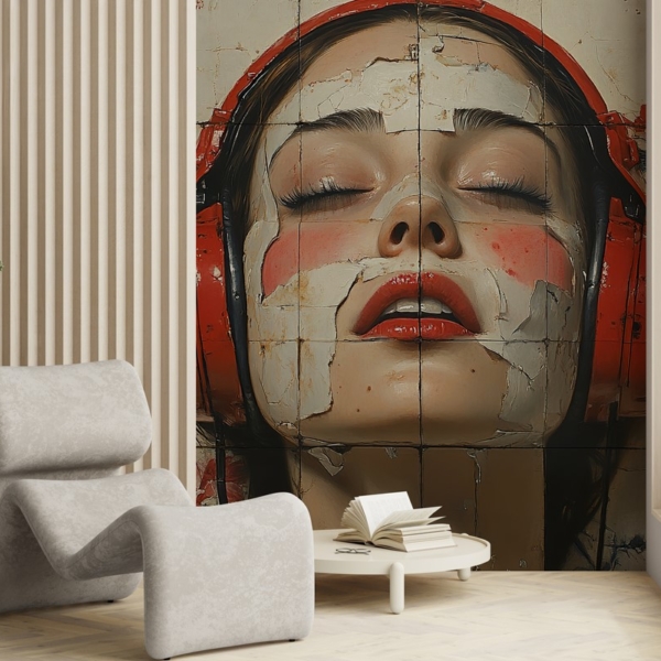 Fototapet Musikalisk mosaikdröm