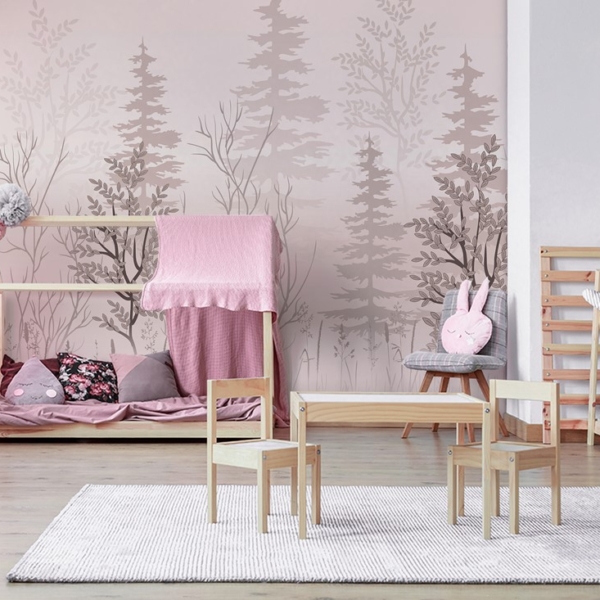 Fototapet Dimmig skog