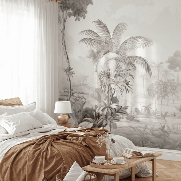 Fototapet Dimmigt tropiskt paradis