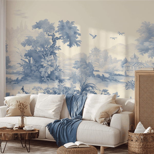 Fototapet Blå oas av fred