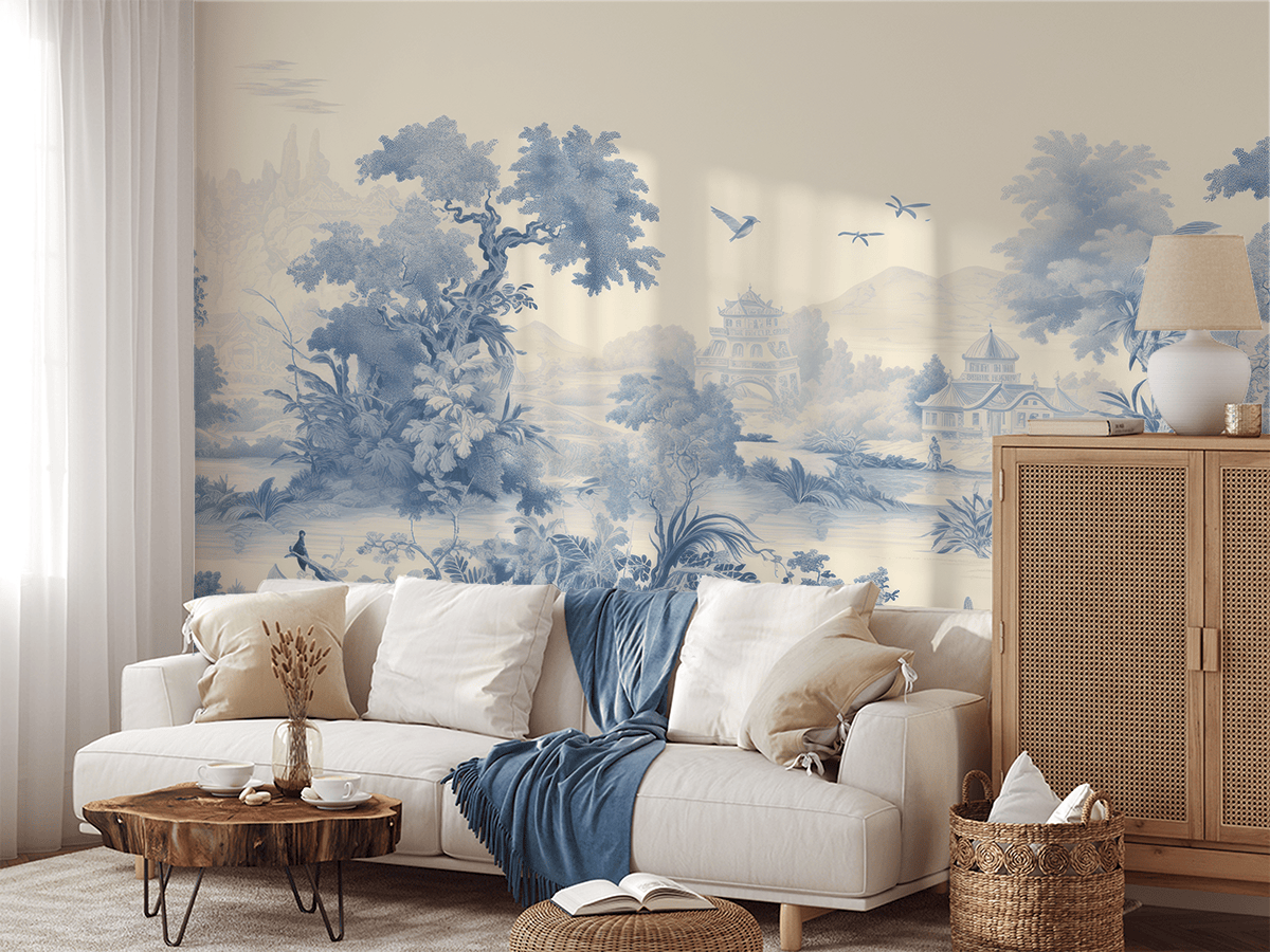 Fototapet Blå oas av fred