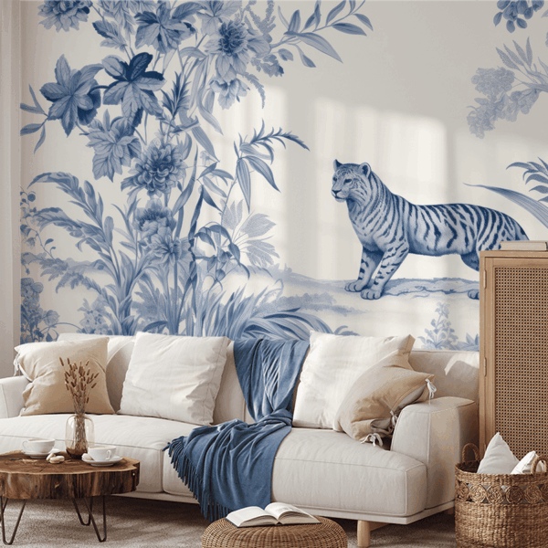 Fototapet Blå djungel