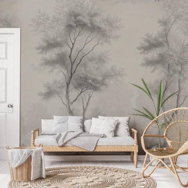 Fototapet Skogspromenad