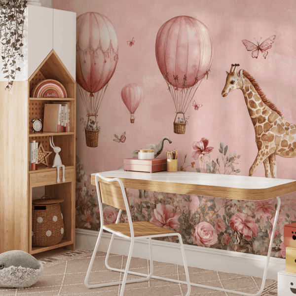 Fototapet Ballongsafari