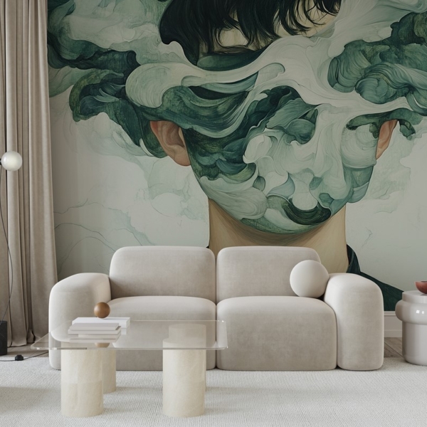 Fototapet Förlorad i sig själv