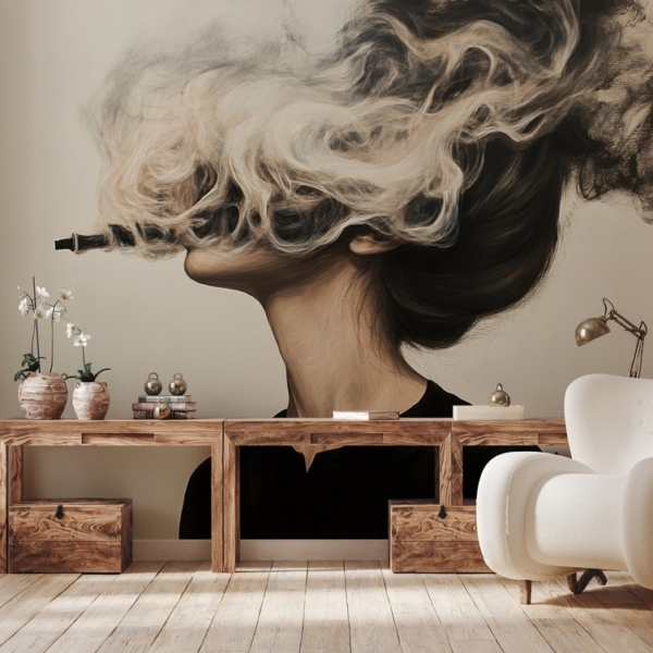 Fototapet Flyktig tanke