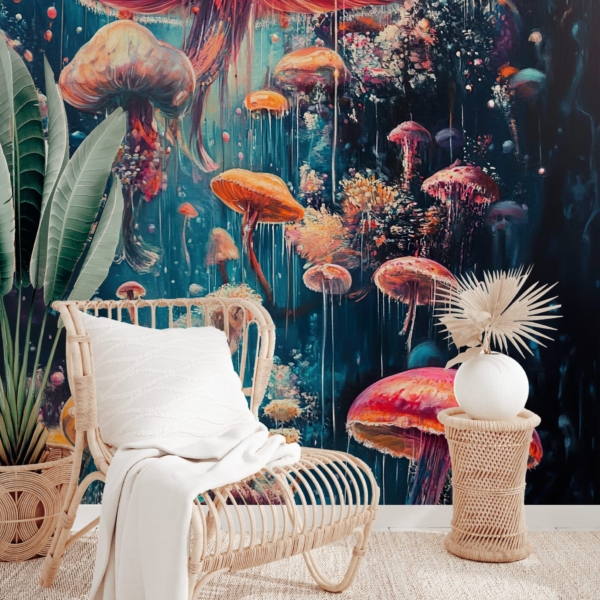 Fototapet Svampglöd