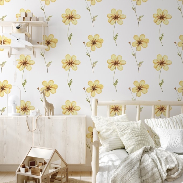 Fototapet Gula blommor