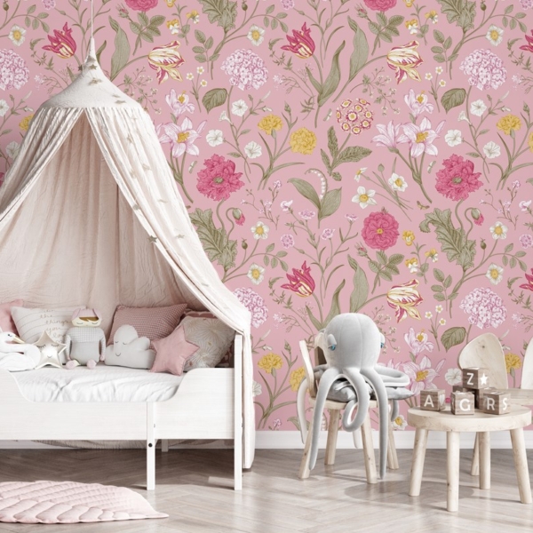 Fototapet Romantisk trädgård