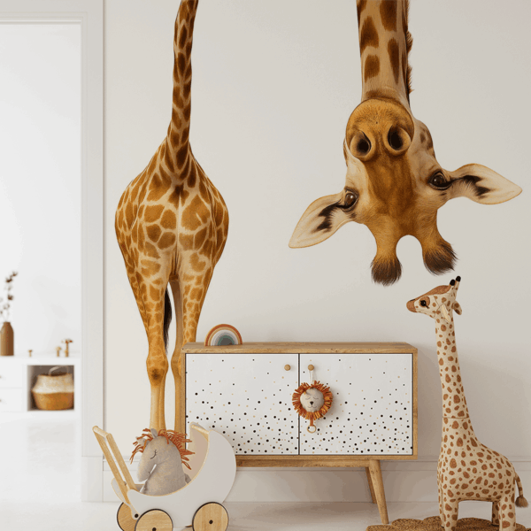 Fototapet Freaky giraff