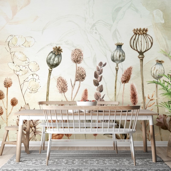 Fototapet Örtträdgård