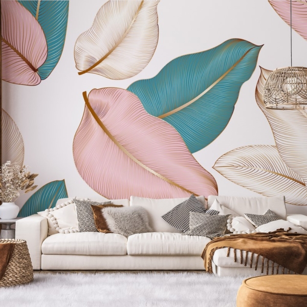 Fototapet Fantasins gyllene löv