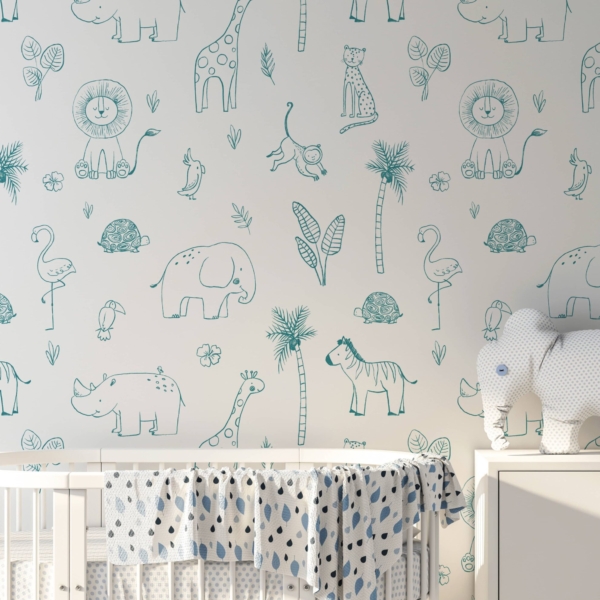 Fototapet Djungeln i repet