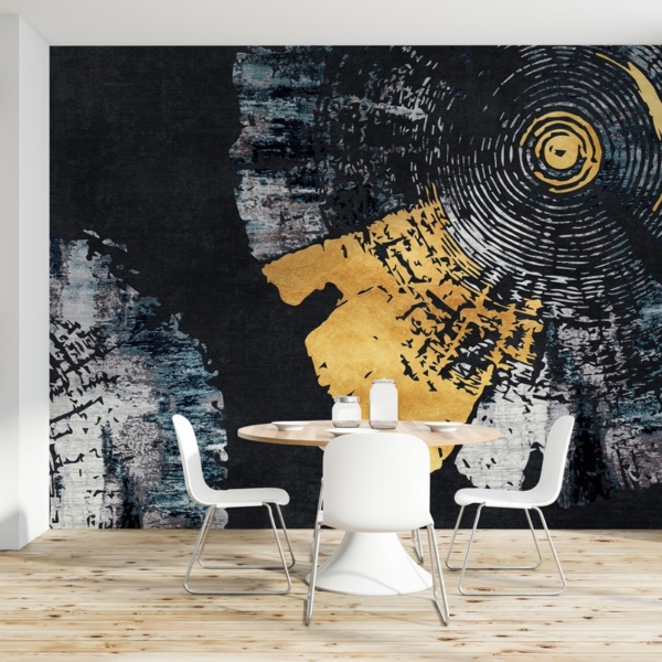 Fototapet Abstrakt trädtvärsnitt