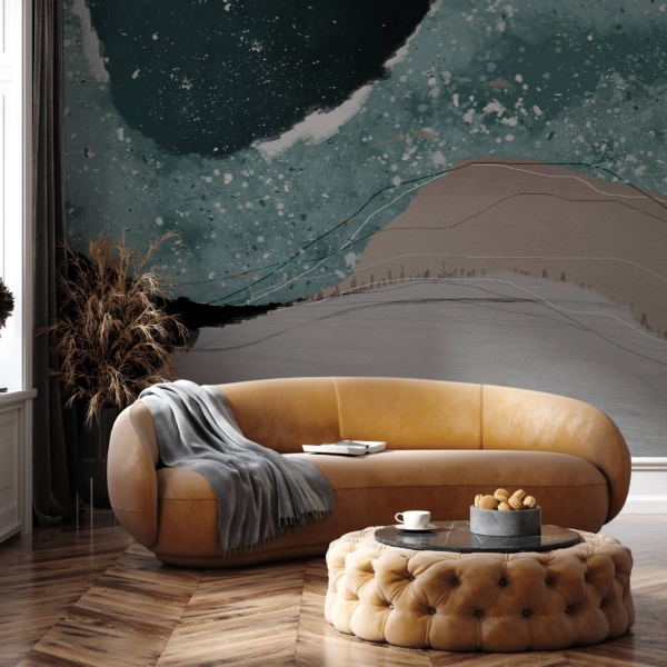 Fototapet Tidvattenlinjer