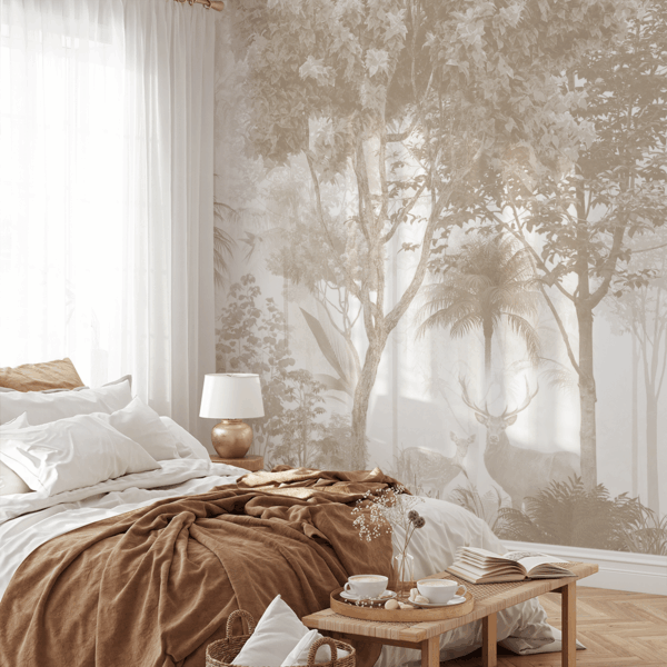 Fototapet Grön Grå