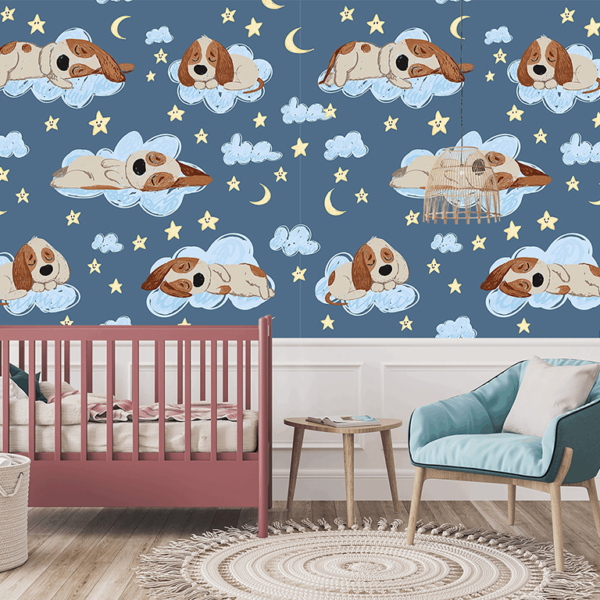 Fototapet Sovande hundar