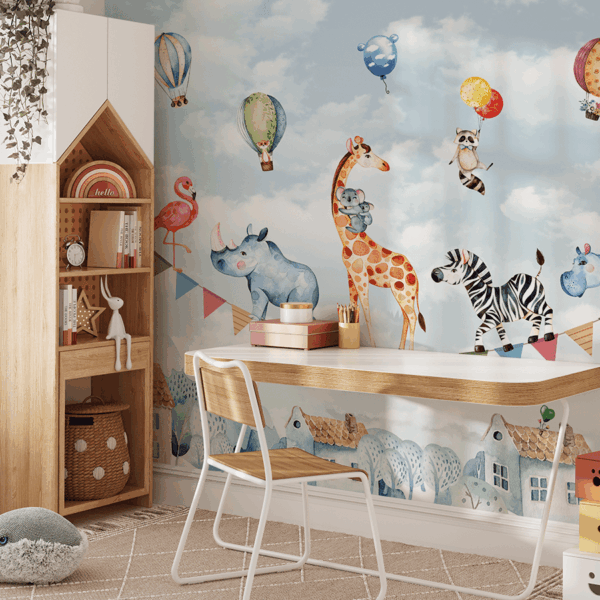 Fototapet Balanserande safari