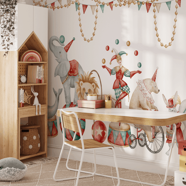 Fototapet Cirkus av djurens talanger