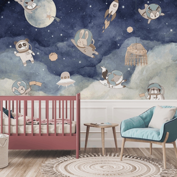 Fototapet Rymddjur
