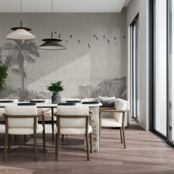 Fototapet Flyg över havet