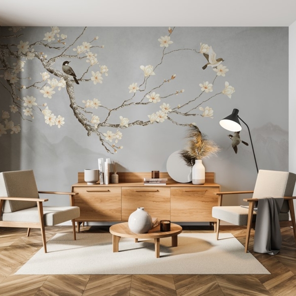 Fototapet Magnolia-grenen