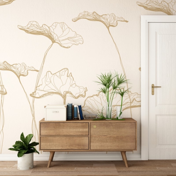 Fototapet Lämnar fans