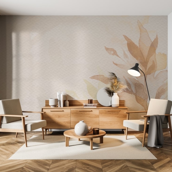 Fototapet Dimmiga löv