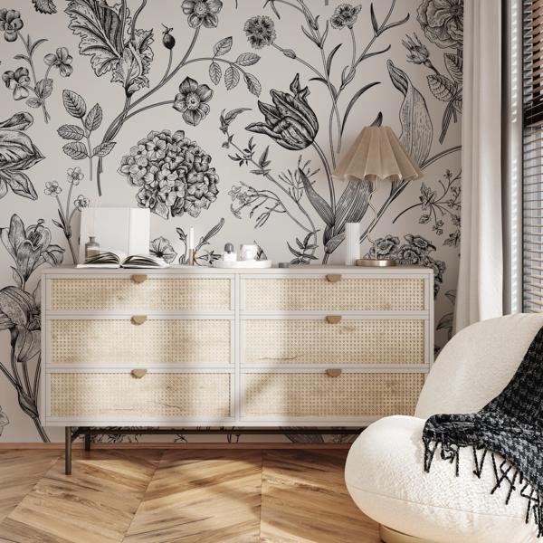 Fototapet Klassisk botanisk elegans