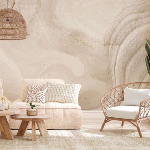 Fototapet Beige abstraktion