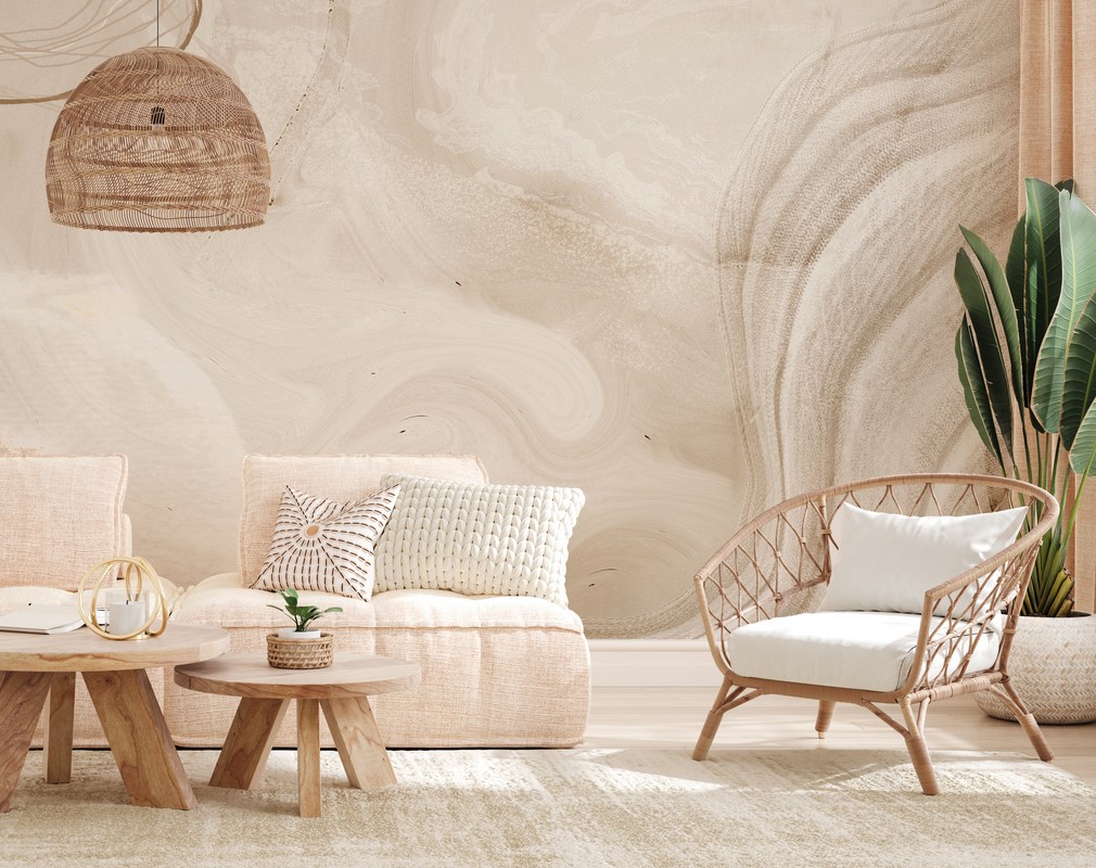 Fototapet Beige abstraktion