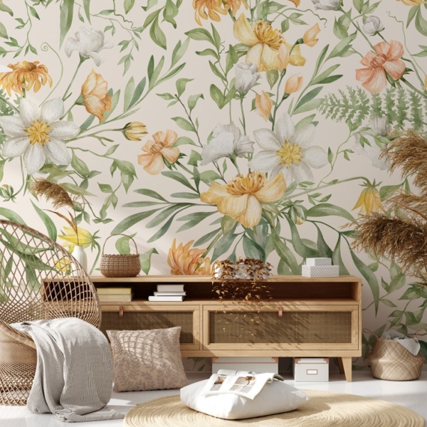 Fototapet Vilda blommor