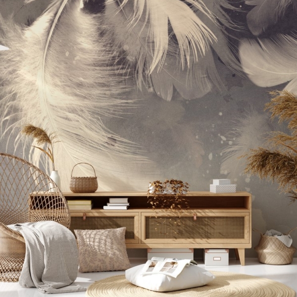 Fototapet Fjädrarnas lätthet