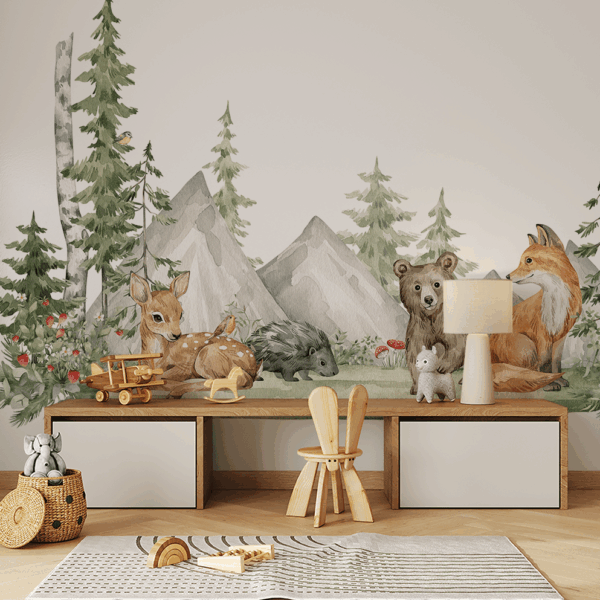 Fototapet Skogspaket