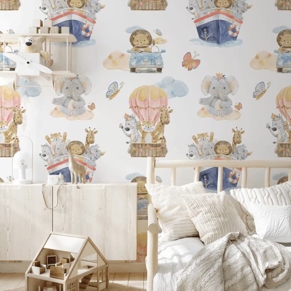 Fototapet Små upptäcktsresandes resor