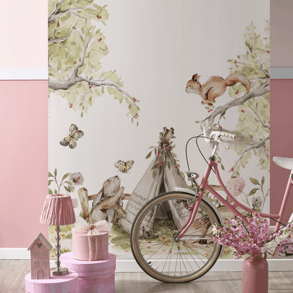 Fototapet Mystiskt djurläger