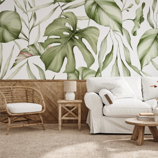 Fototapet Subtila Monstera-blad