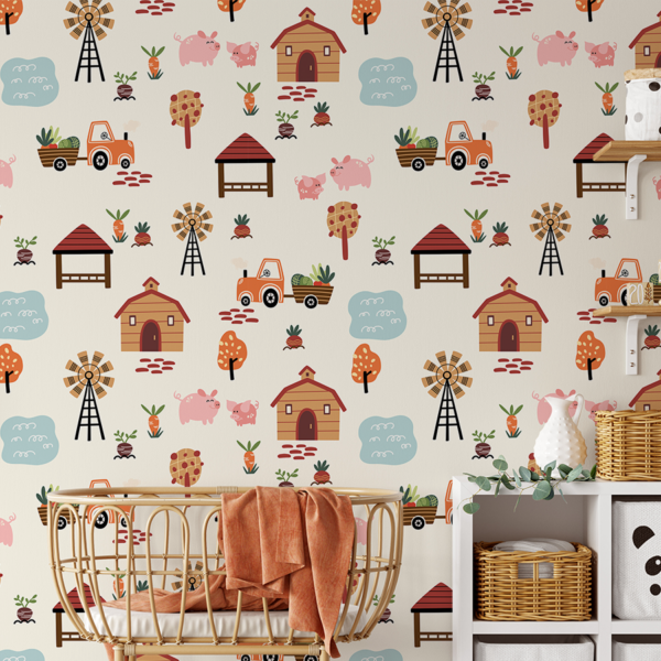 Fototapet Charmig gård