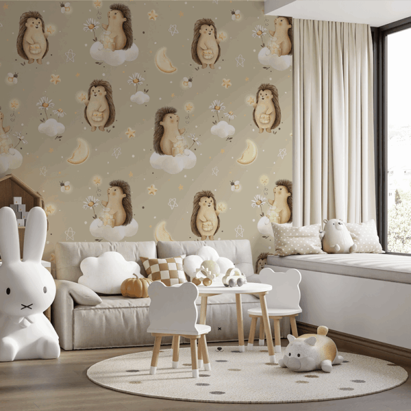 Fototapet Mån-igelkottar