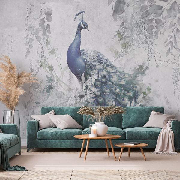 Fototapet Påfågeldrömlandskap