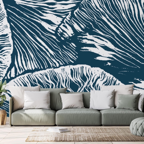 Fototapet Flödande lameller