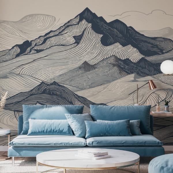 Fototapet Bergens rytm