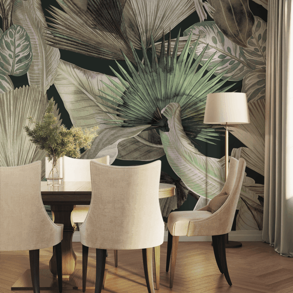 Fototapet Dimmig djungel