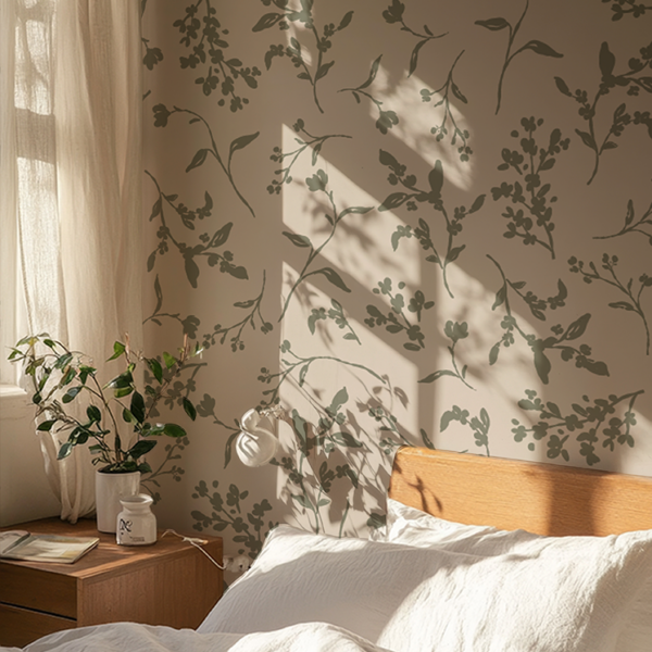 Fototapet Grön äng