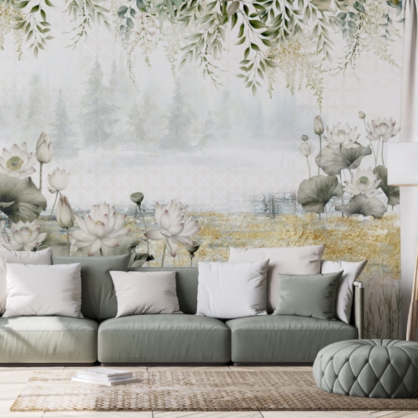 Fototapet Lotusdammen