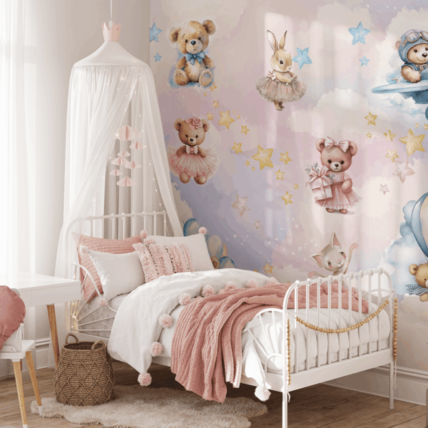 Fototapet Magisk boll för bebisar