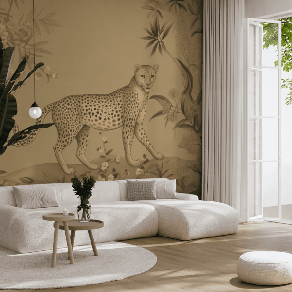 Fototapet Gepardträdgården