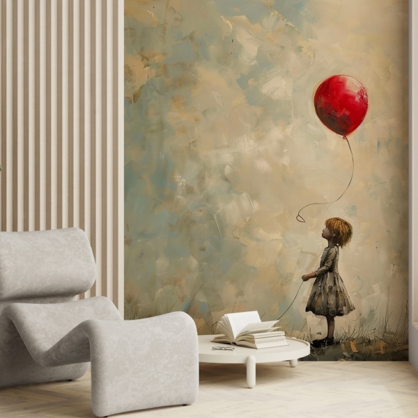 Fototapet Ett ögonblick av flyktigt hopp