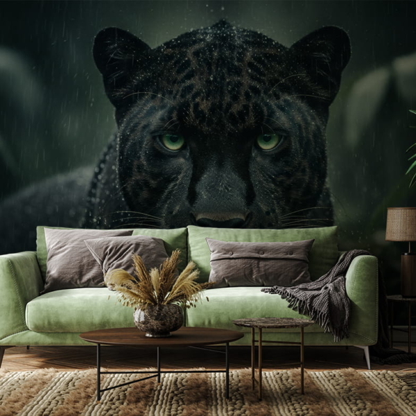 Fototapet Svart panter